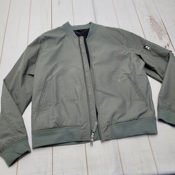 Everlane Uniform utility bomber jacket sage green - Picture 1 of 10